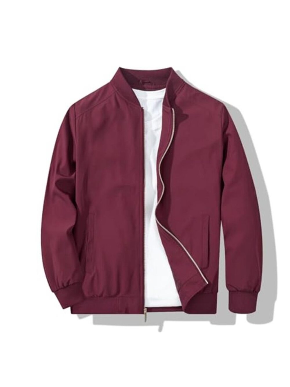 Men's Bomber Jacket Stylish Lightweight Windbreaker Spring Fall Casual Jackets